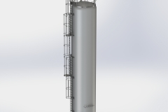 oberirdischer LPG Behälter stehend 84m3